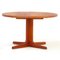 Extendable Round Dining Table in Teak from AM Møbler, 1960s, Image 7