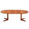 Extendable Round Dining Table in Teak from AM Møbler, 1960s, Image 1