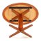 Extendable Round Dining Table in Teak from AM Møbler, 1960s 8