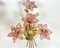 Vintage Kronleuchter & Wandleuchten aus Messing mit Muranoglas Blumen, Italien, 3 . Set 4