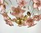 Vintage Brass Chandelier and Sconces with Murano Glass Flowers, Italy, Set of 3 6