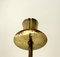 Hammered Brass Chandelier, Italy, 1950s 4