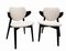 Danish Wood and Bouclé Chairs by Hans J. Wegner, 1960s, Set of 2 3