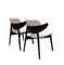 Danish Wood and Bouclé Chairs by Hans J. Wegner, 1960s, Set of 2 6
