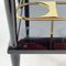 Mid-Century Italian Brass & Stained Mahogany in High Gloss Finish Bar Cart, 1960s, Image 11