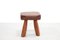 Brutalist Oak Stool, 1970s 4