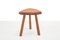 Mid-Century Triangular Wooden Side Table or Stool, 1960s 2