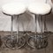 Tabourets de Bar Mid-Century en Vinyle Blanc et Chrome, 1960s, Set de 2 6