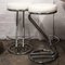 Mid-Century White Vinyl & Chrome Bar Stools, 1960s, Set of 2 7