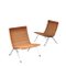 Pk22 Chairs by Poul Kjaerholm for Kold Christensen, Denmark 1950, Set of 2 1