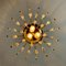 Lámpara de araña en forma de lágrima de cristal de Murano, Italia, años 50, Imagen 11