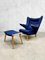 Danish Papa Bear Lounge Chair and Ottoman by Hans J. Wegner for PP Møbler, Set of 2 1