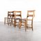 Church Chapel Dining Chairs in Ash, 1940s, Set of 4 5