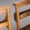 Church Chapel Dining Chairs in Ash, 1940s, Set of 4 2