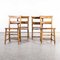 Church Chapel Dining Chairs in Ash, 1940s, Set of 4 3