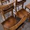 Church Chapel Dining Chairs in Ash, 1940s, Set of 6 2