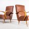 French Upholstered Bentwood Armchairs, 1960s, Set of 2 3