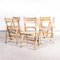 Beech Folding Chairs, 1960s, Set of 6 6