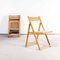 Beech Folding Chairs, 1960s, Set of 9, Image 7