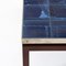 Table Basse Carrée Bleue par Alfred Hendrickx pour Belform, 1960s 10