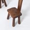 Brutalist Wabi-Sabi Chairs, 1970s, Set of 2 13
