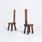 Brutalist Wabi-Sabi Chairs, 1970s, Set of 2 2