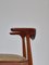 Modern Danish Cowhorn Armchairs attributed to Knud Færch in Teakwood & Oak, 1960s, Set of 2, Image 8