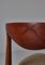 Modern Danish Cowhorn Armchairs attributed to Knud Færch in Teakwood & Oak, 1960s, Set of 2 15