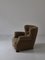 Danish Modern Easy Chair in Elm & Savak Wool from Fritz Hansen, Denmark, 1940s 5