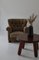 Danish Modern Easy Chair in Elm & Savak Wool from Fritz Hansen, Denmark, 1940s 2