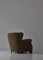 Danish Modern Easy Chair in Elm & Savak Wool from Fritz Hansen, Denmark, 1940s, Image 9