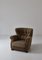 Danish Modern Easy Chair in Elm & Savak Wool from Fritz Hansen, Denmark, 1940s 3