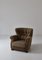 Danish Modern Easy Chair in Elm & Savak Wool from Fritz Hansen, Denmark, 1940s, Image 3