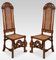 Oak High Back Chairs, 1890s, Set of 8 7