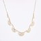 18 Karat French Yellow White Gold Art Deco Pattern Drapery Necklace, 1925 4