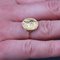 20th Century 18 Karat French Diamonds Rose Gold Minerva Round Shape Ring, 1890s 8