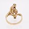 18 Karat French Sapphire Diamonds Yellow Gold Ring, 1960s, Image 14