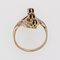 18 Karat French Sapphire Diamonds Yellow Gold Ring, 1960s, Image 13