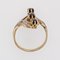 Französischer 18 Karat Saphir Diamanten Gelbgold Ring, 1960er 13