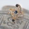 18 Karat French Sapphire Diamonds Yellow Gold Ring, 1960s, Image 3