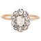 Pompadour Ring aus 18 Karat Gelbgold & Diamanten, 19. Jh. 1