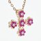 Modern 18 Karat Yellow Gold & Ruby Diamond Cross Pendant 5