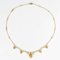 Art Nouveau 18 Karat French Pearl Yellow Gold Drapery Necklace, 1890s 3