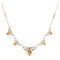 Art Nouveau 18 Karat French Pearl Yellow Gold Drapery Necklace, 1890s 1