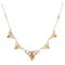 Art Nouveau 18 Karat French Pearl Yellow Gold Drapery Necklace, 1890s, Image 1