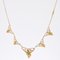 Art Nouveau 18 Karat French Pearl Yellow Gold Drapery Necklace, 1890s, Image 5