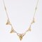 Art Nouveau 18 Karat French Pearl Yellow Gold Drapery Necklace, 1890s, Image 4