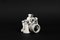 Katharine Morling, Camera Sculpture with Double Lens, 2022, Porcelain 10