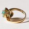 Vintage 18k Gold You and Me Ring with Turquoises, 1960s, Image 5