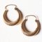 Vintage 18k Gold Hoop Earrings, 1970s 1
